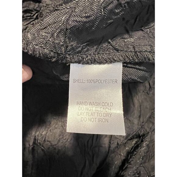 House of Harlow 1960 EUC Black Textured Wide Leg Silky Lightweight Pant Size L - Picture 7 of 7